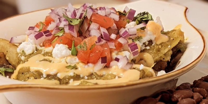 821 Cafe Vegan enchilada